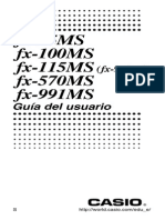 ManualCASIO Fx 991ms