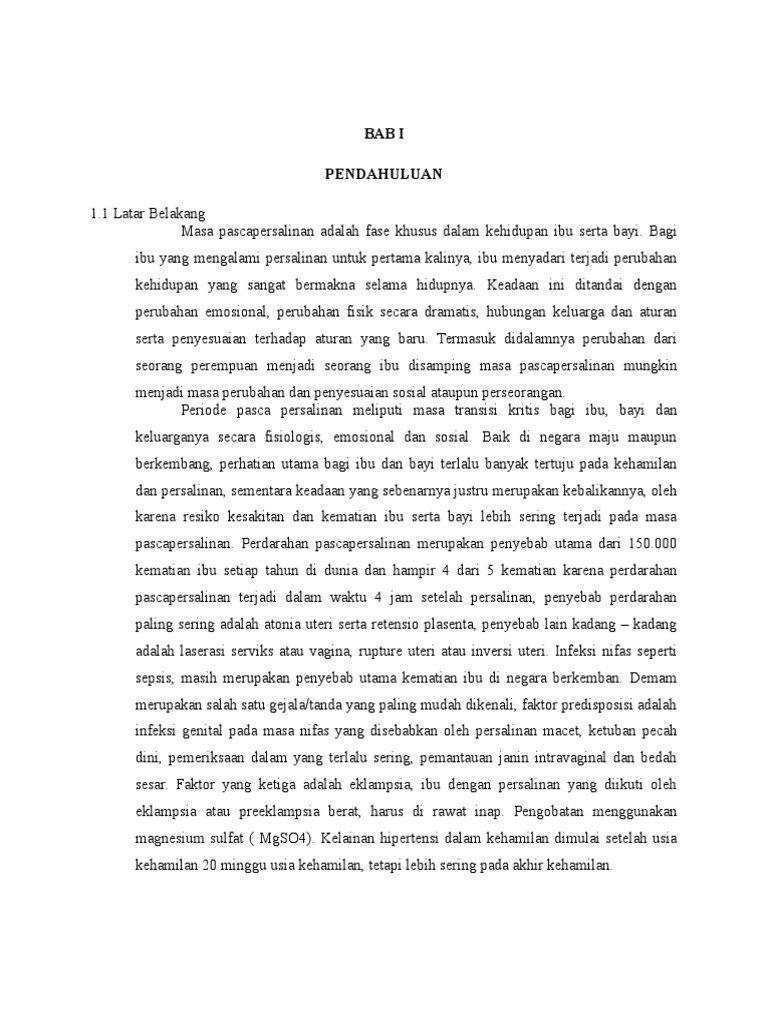 Laporan kasus ibu nifas fisiologis