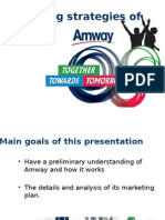 Marketing Strategies of Amway