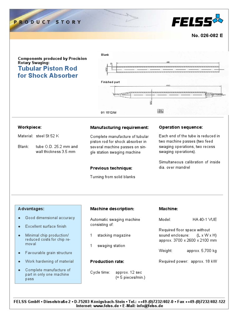 Tubular Piston Rods | PDF