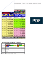 Daftar Harga Pricelist Running Text Colour LED Murah Outdoor Indoor