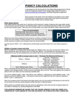 Fire Exit Building Code Occupancy Calculations