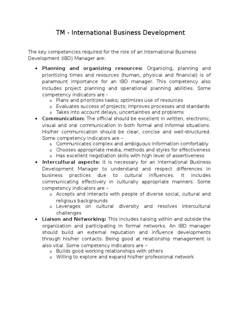 TM - International Business Development | PDF | Art