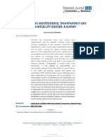 Central Bank Independence, Transparency and Accountability Indexes: A Survey