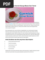 Download Cara Membuat Garnish Bunga Mawar Dari Tomat by Mira Anggreni SN253959540 doc pdf