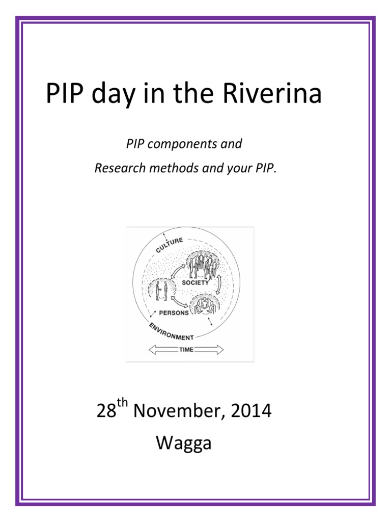 PIP Research Methods Overview | PDF | Quantitative Research ...