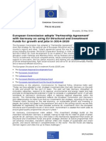 European Commission Adopts Partnership Agreement' With Germany On Using EU Structural and Investment Funds For Growth and Jobs in 2014-2020