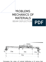 Problems Mechanics of Materials: Beam Deflections