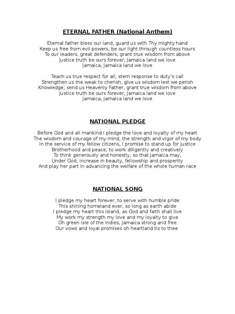 レゲエ ジャマイカ国歌 National Anthem of Jamaica Jamaica's National Anthem with lyrics - YouTube
