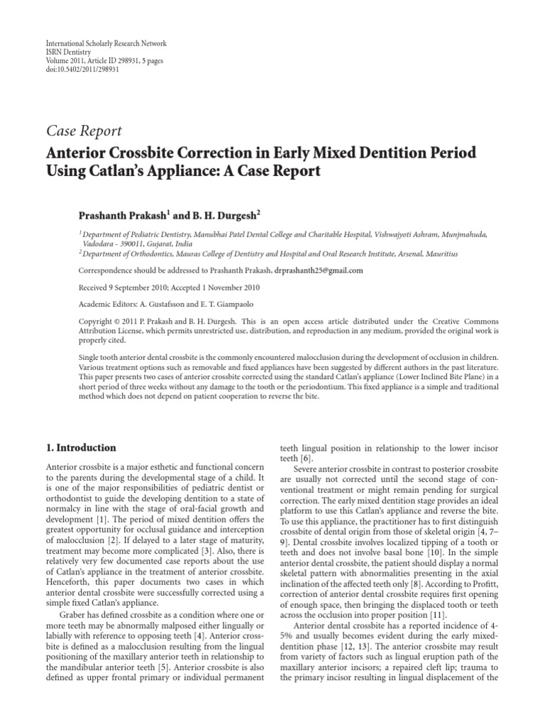 Catlan's Appliance | PDF | Orthodontics | Dentistry