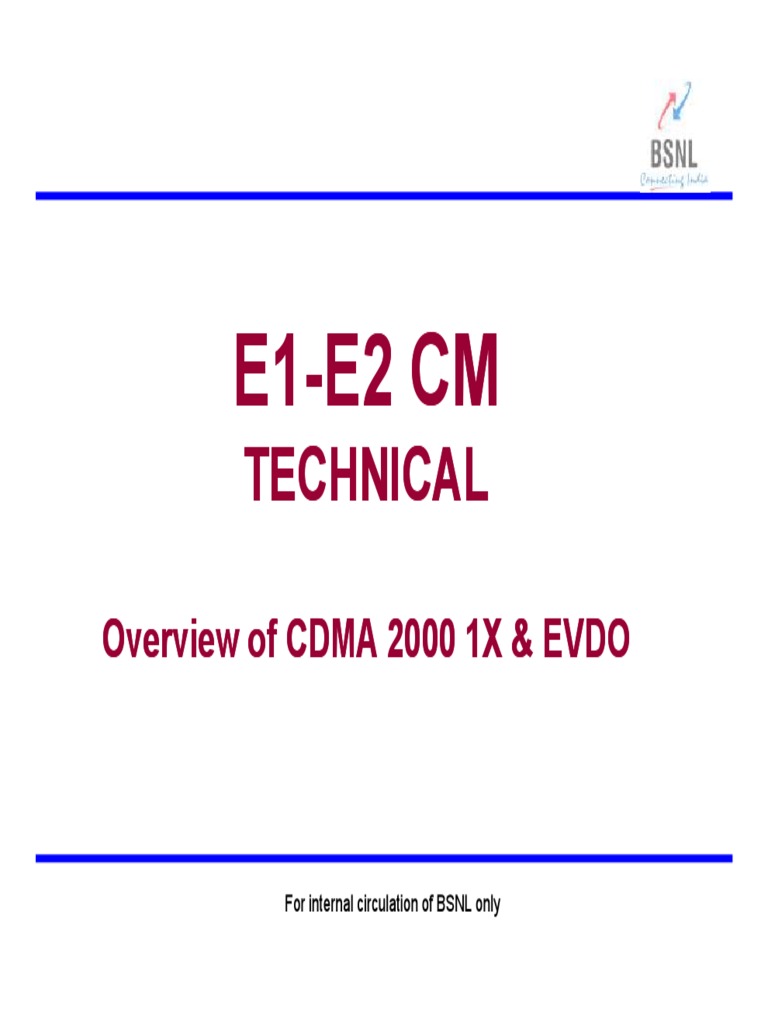BSNL CDMA Network Overview | PDF | Telecommunications | Communication