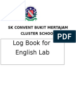 Log Book For English Lab: SK Convent Bukit Mertajam Cluster School
