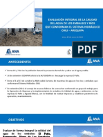 Evaluación Integral de La Calidad Del Agua Sistema Hidráulico - Chili