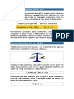 Introdução Às Equações de Primeiro Grau