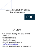 Problem Solution Essay Requirements
