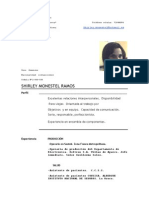 Ejemplo de Curriculum Vitae