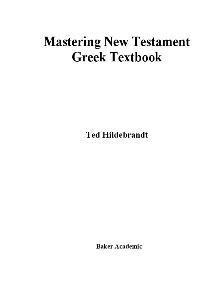 Greek Text MNTG Textbook1 7 | PDF | Grammatical Gender.
