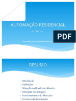 Palestra UFU - Automação Residencial (AR) - 2014
