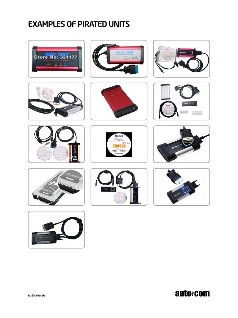 Autocom Examples of Pirated Units | PDF