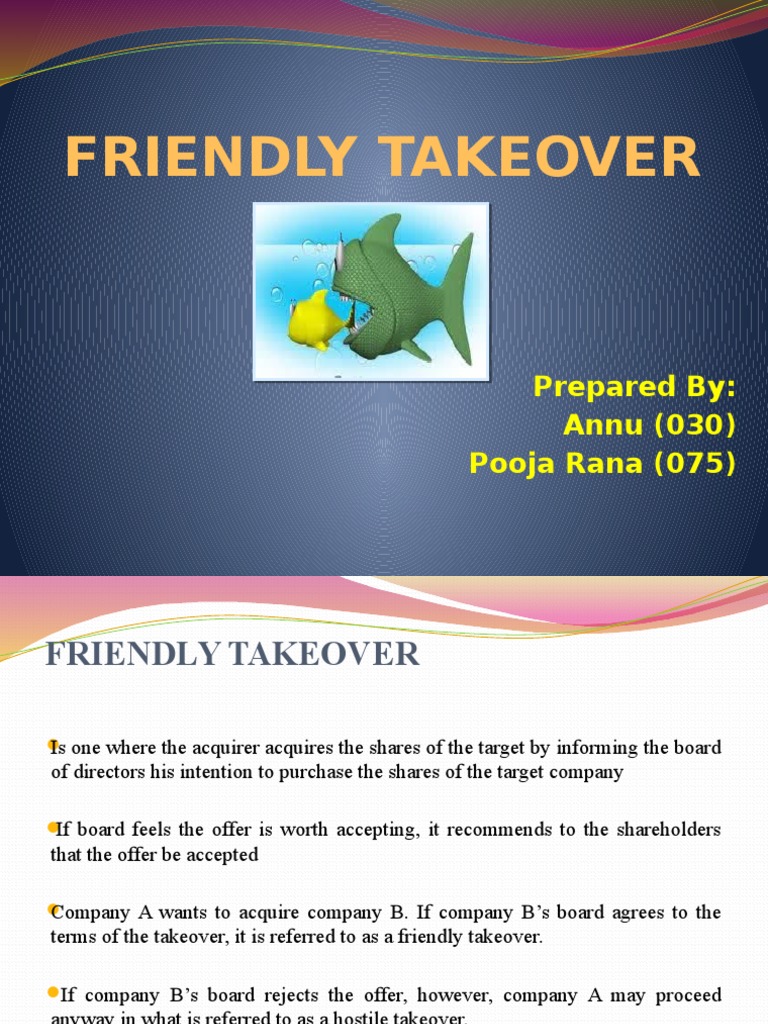 Understanding Friendly Takeovers | PDF | Takeover | Microsoft