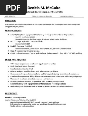 Denitia McGuire's Resume