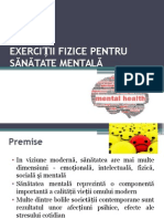 Curs 5-Exercitii Fizice Pentru Sanatate Mentala