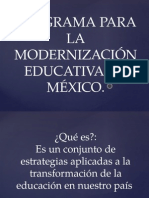 1 a programa para la modernizacin educativa en mxico