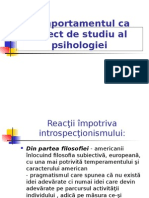 Intr in Psih_Comportamentul CA Obiect de Studiu Al Psihologiei