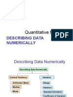 Quantitative Methods Describing Data Numerically