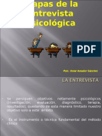 Etapas de La Entrevista Psicológica