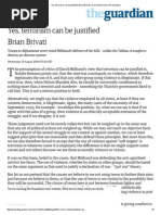 yes terrorism can be justified   brian brivati   comment is free   the guardian
