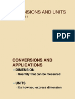 Dimensions and Units