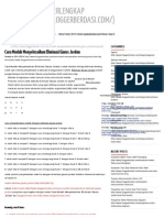Cara Mudah Menyelesaikan Eliminasi Gauss Jordan - Sumber Materi Terlengkap PDF