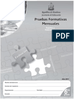 Prueba Formativa 6 ESP-MAT (2011)