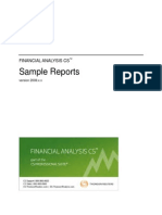 Financial Analysis sample