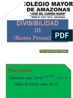 Divisibilidad III (Restos Potenciales)