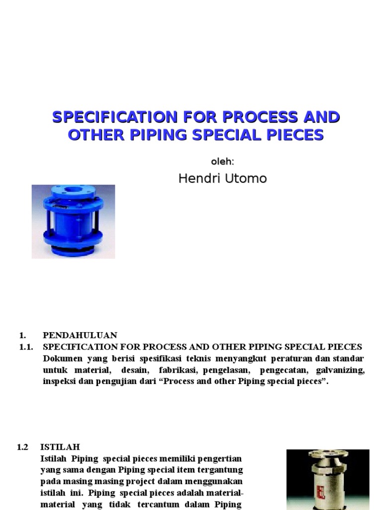 Piping Special Item PDF Sekrup Pengelasan