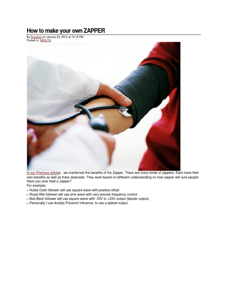 How To Make Your Own ZAPPER PDF Inductor Resistor