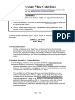 Curriculum Vitae Guidelines 2011f