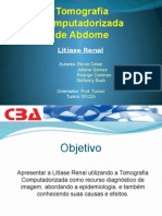 Exame de Litiase Renal Atraves Da Tomografia