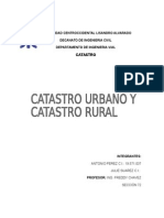 Catastro Urbano y Catastro Rural