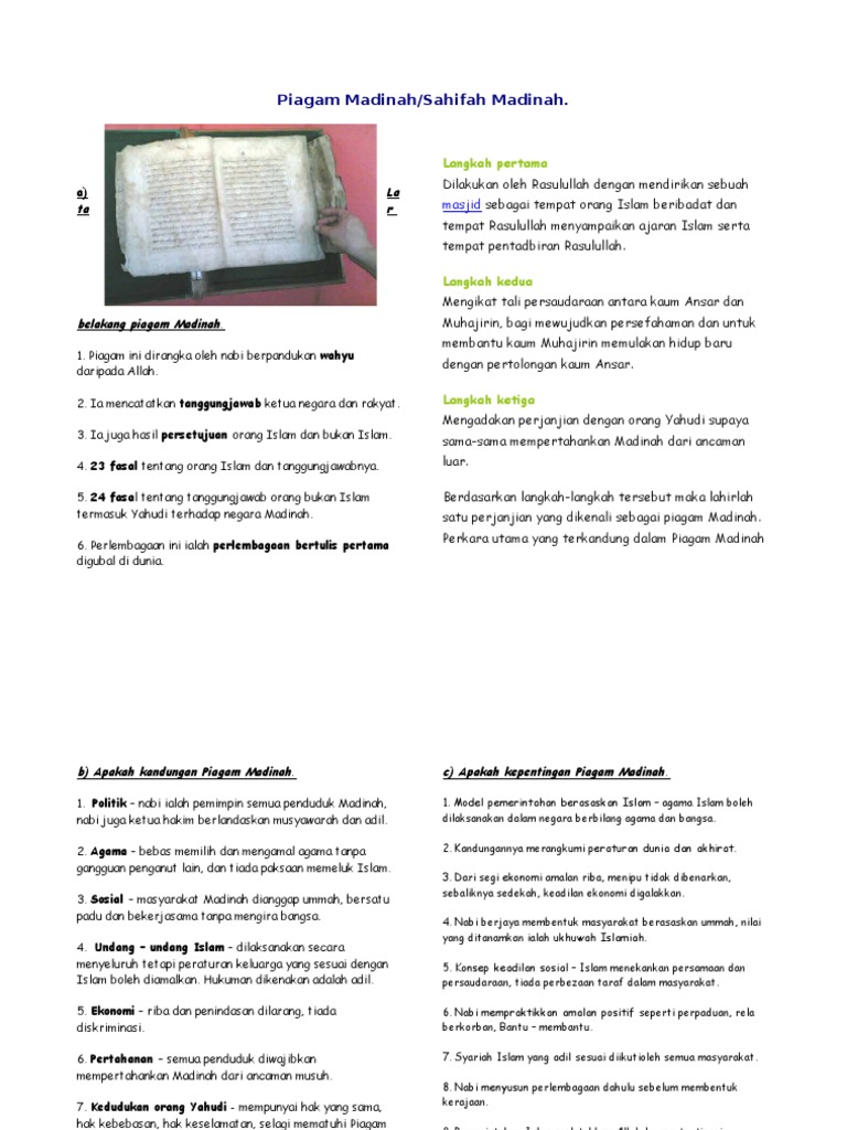 Piagam Madinah Pdf