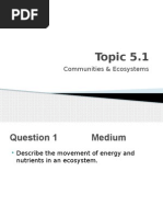 IB Biology Questions - Paper 2 Topic 5 Questions