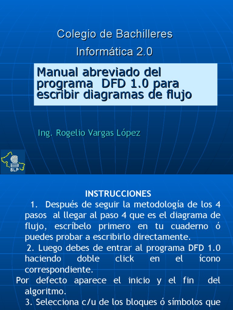 Uso del Programa DFD 1.0 en Diagramas | PDF | Algoritmos | Mole (Unidad)