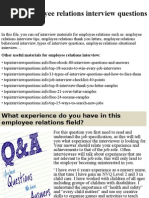 Download Top 10 employee relations interview questions and answerspptx by yawjonhs SN254043735 doc pdf