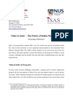 ISAS Insights No. 267 - 'Make in India' - The Future of Indian Manufacturing 29102014154913