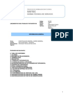 Líneas para trabajos topográficos