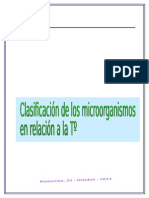 Clasificación de M.O en Alimentos