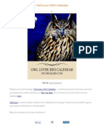 Myowl Calendar 2015