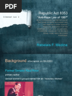 Medina, Rabelais Crim2 Report RAdina, Rabelais Crim2 Report RA 8353